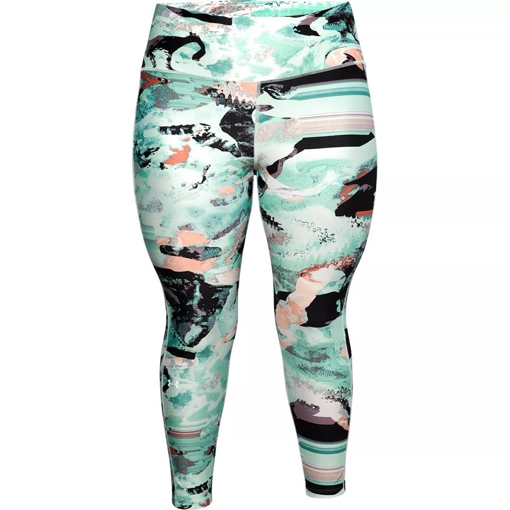 UNDER ARMOUR Abstract HeatGear High Rise Compression Active Gym Leggings Size 2X